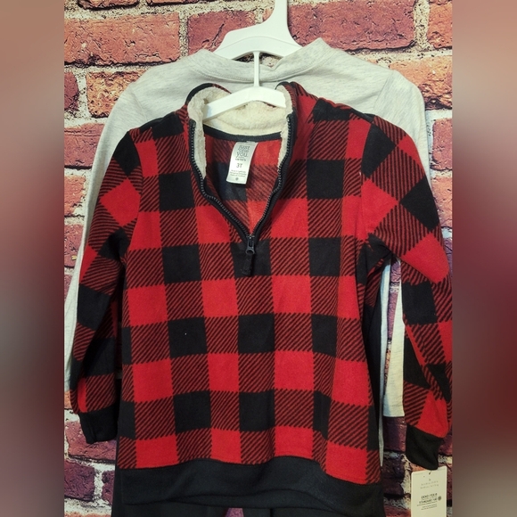 Carters 3piece Fleece Out Fit Toddler Boys - Picture 6 of 9